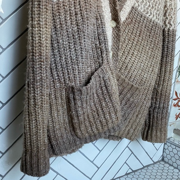 Raquel Allegra merino wool distressed cardigan - Picture 5 of 10